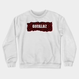 Gorillaz Ripped Flannel Crewneck Sweatshirt